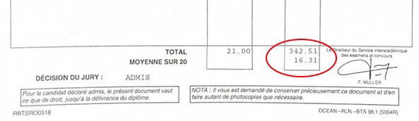 Bulletin relevé de notes de Lucas pour son BTS FED Bulletin relevé de notes de Lucas pour son BTS FED